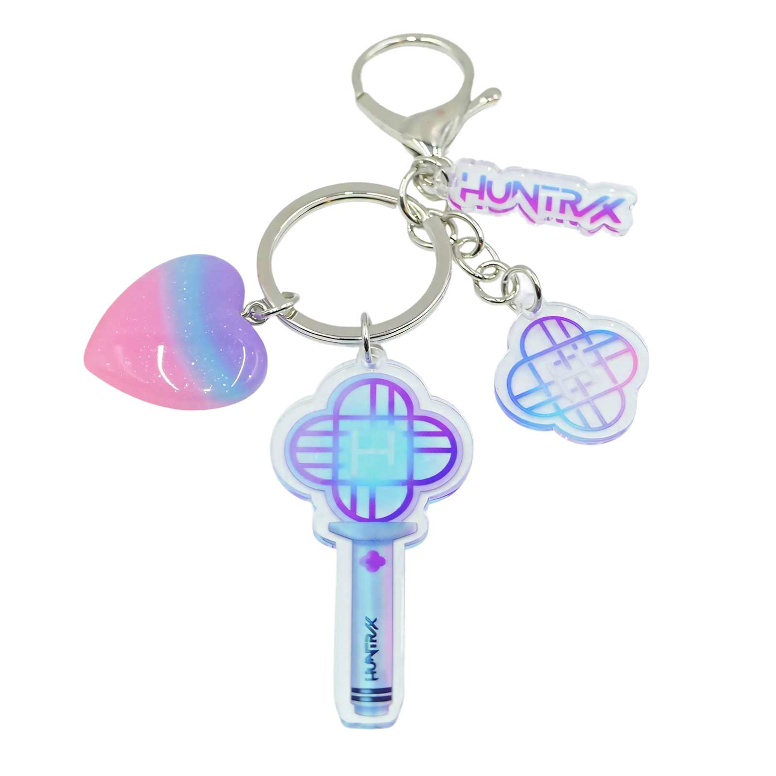 1-1 Lightstick Keychain for Kpop Demon Hunters, HUNTR/X & Saja Boys Acrylic Keyring - Image 7