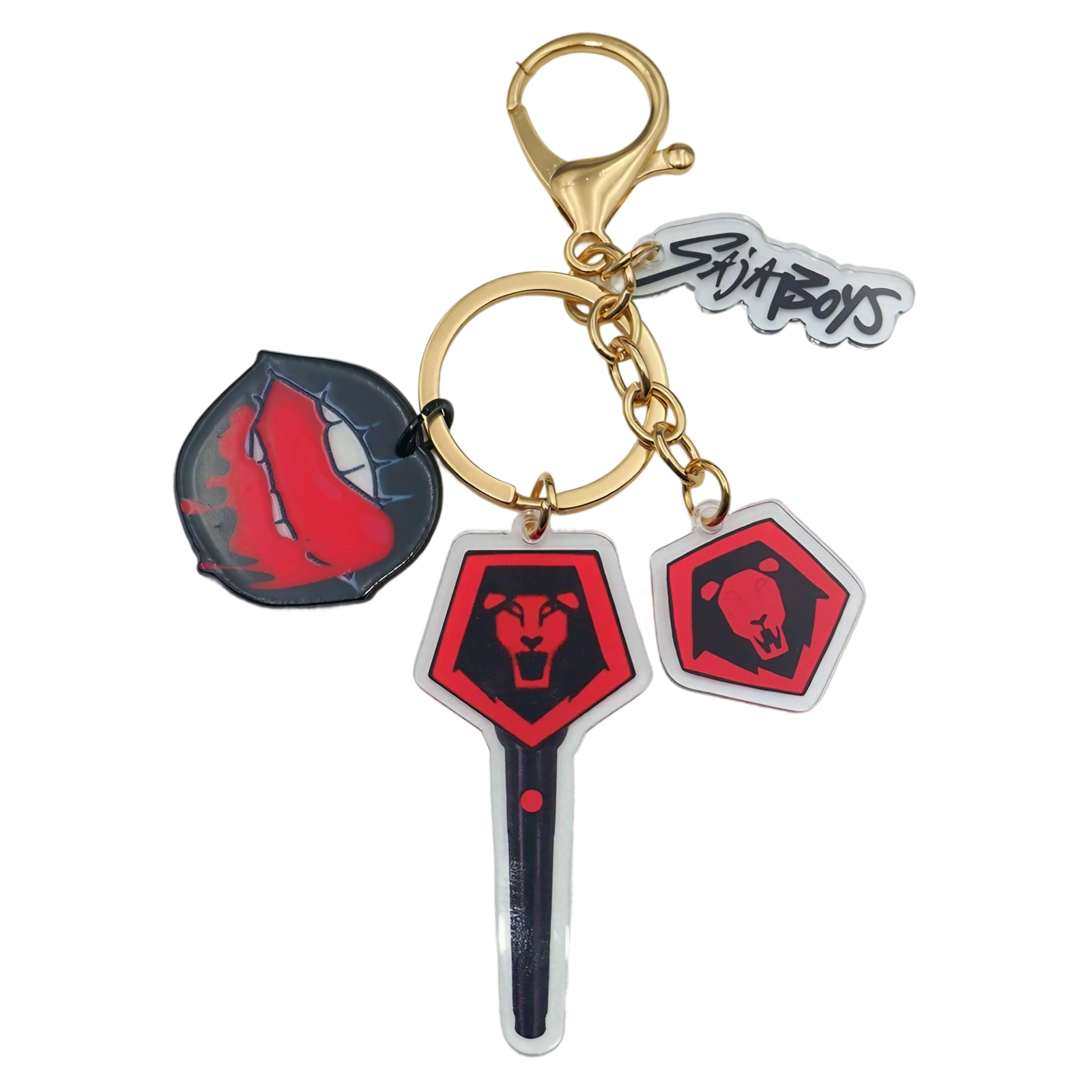 1-4 Lightstick Keychain for Kpop Demon Hunters, HUNTR/X & Saja Boys Acrylic Keyring - Image 6