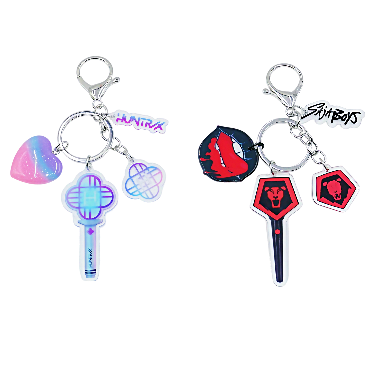 1-5 Lightstick Keychain for Kpop Demon Hunters, HUNTR/X & Saja Boys Acrylic Keyring - Image 5