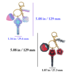 Lightstick Keychain for Kpop Demon Hunters, HUNTR/X & Saja Boys Acrylic Keyring - Image 3