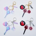 Lightstick Keychain for Kpop Demon Hunters, HUNTR/X & Saja Boys Acrylic Keyring - Image 2