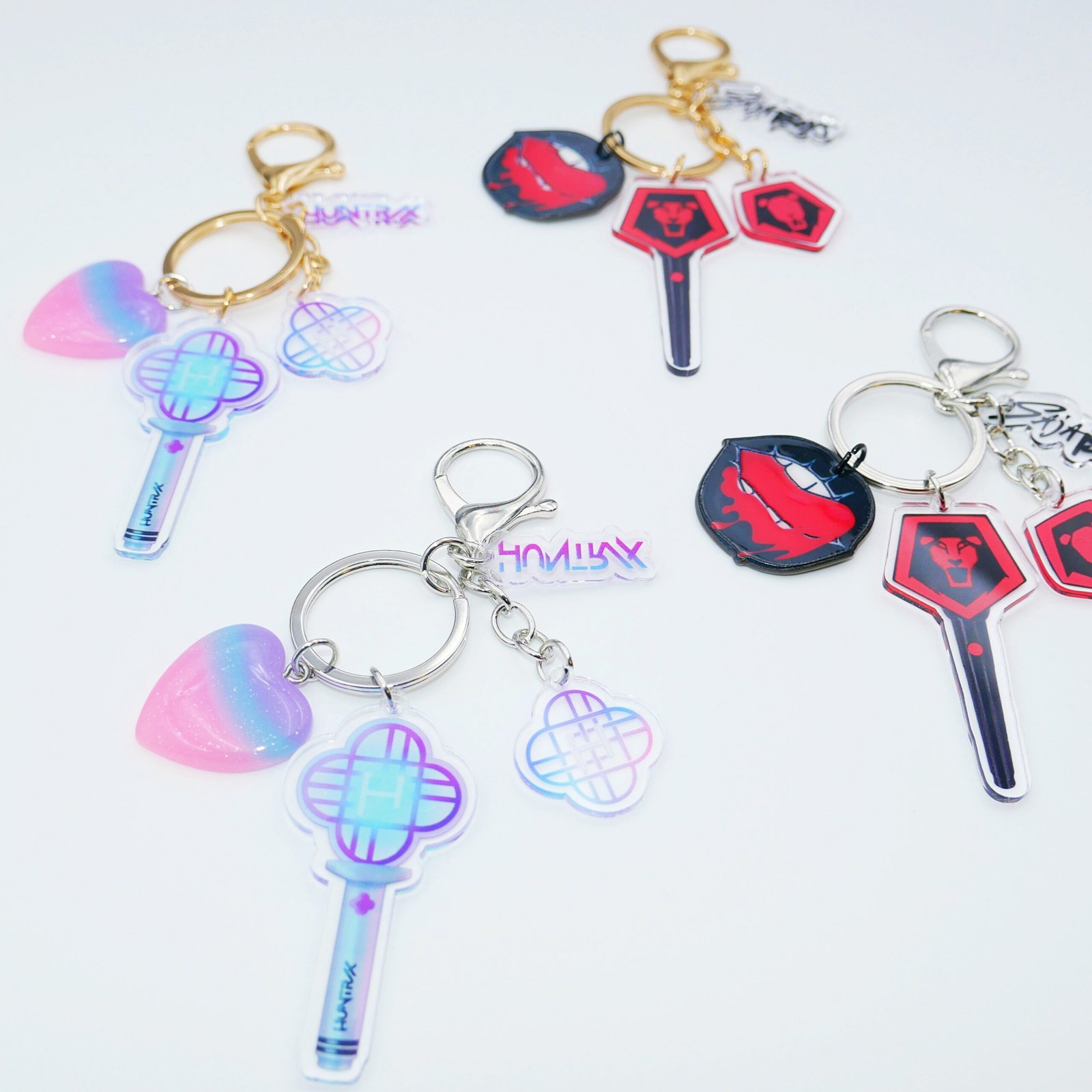 7 Lightstick Keychain for Kpop Demon Hunters, HUNTR/X & Saja Boys Acrylic Keyring - Image 13
